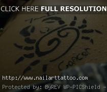 cancer sign tattoo for girls
