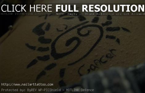 cancer sign tattoo for girls
