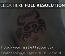 cancer tattoo designs for men