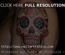 candy skull tattoo