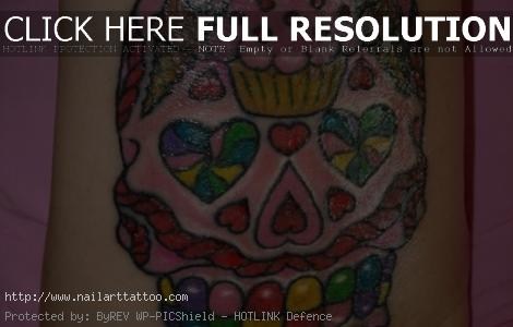 candy skull tattoos