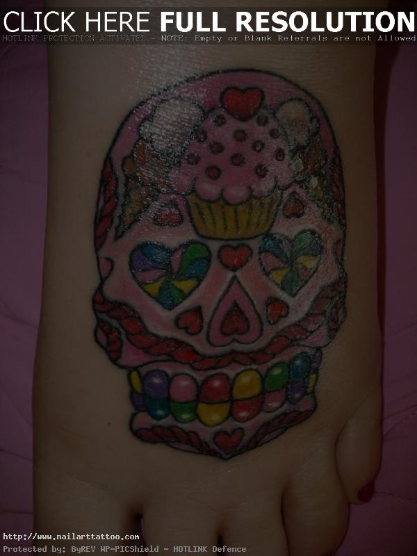 candy skull tattoos