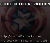 captain america shield tattoo