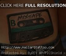 cassette tape tattoo