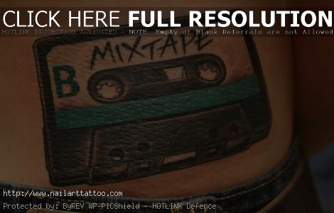 cassette tape tattoo