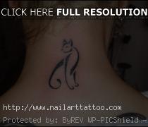 cat silhouette tattoo