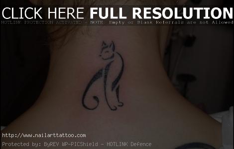 cat silhouette tattoo