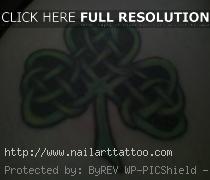 celtic clover tattoo