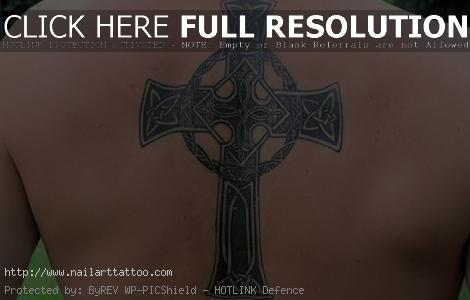 celtic cross tattoos for men