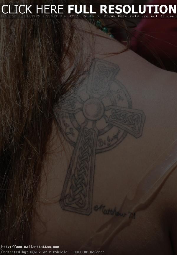 celtic cross tattoos for women