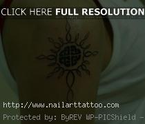 celtic sun tattoos designs