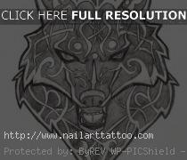 celtic wolf tattoo