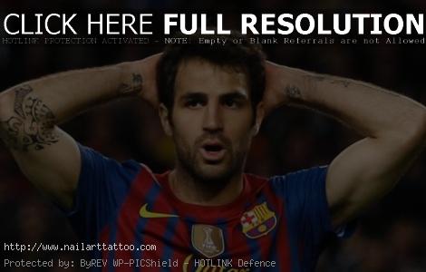 cesc fabregas tattoo elbow