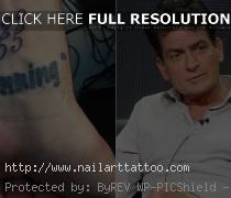 charlie sheen tattoos pictures