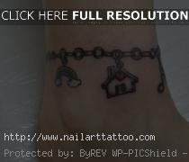 charm bracelet tattoos for girls