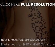 cheetah print tattoo designs on hip