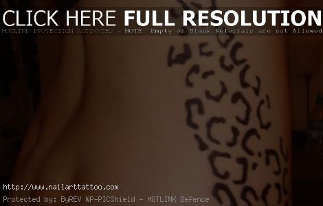 cheetah print tattoo designs on hip