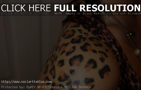 cheetah print tattoos for girls