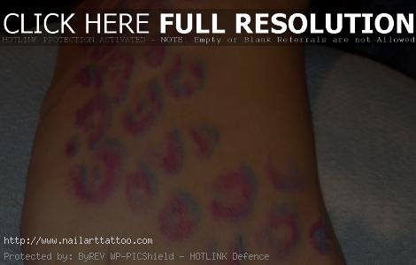 cheetah print tattoos on foot
