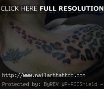 cheetah print tattoos on shoulder