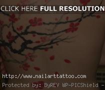 cherry blossom back tattoo