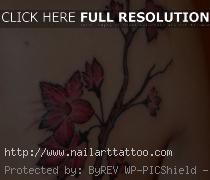 cherry blossom back tattoos for girls