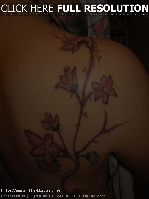 cherry blossom branch tattoo meaning