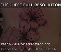 cherry blossom flower tattoo shoulder