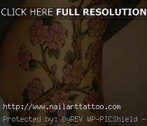 cherry blossom side tattoo gallery