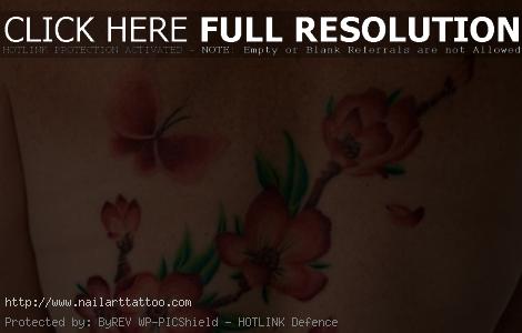 cherry blossom side tattoo meaning