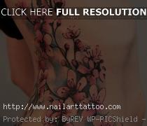 cherry blossom side tattoo pictures