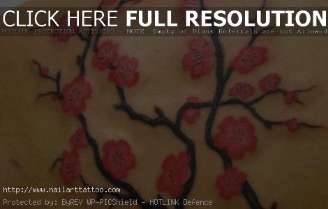 cherry blossoms tattoo men