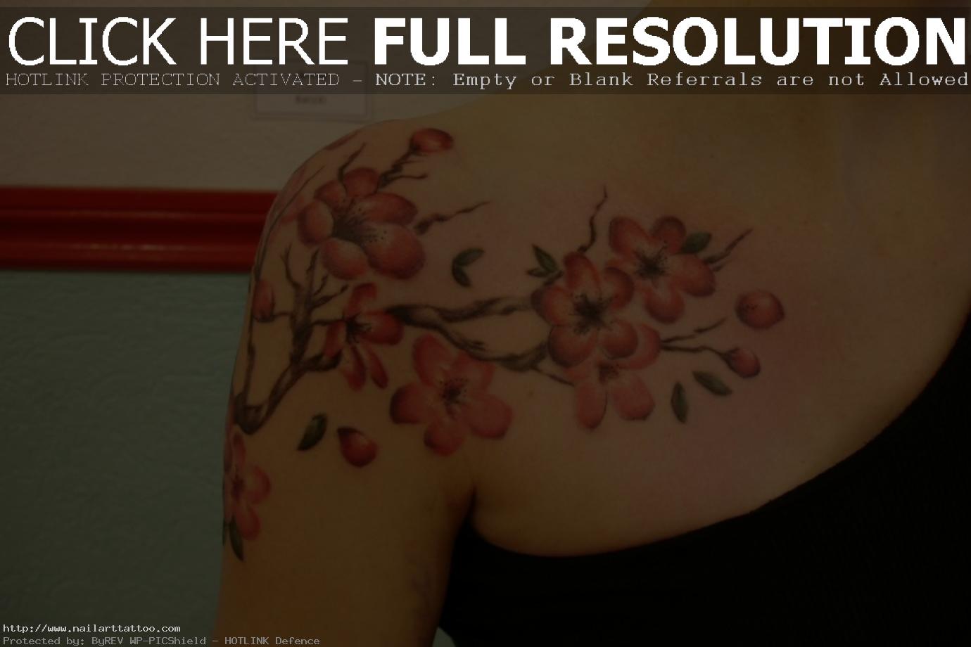 cherry blossoms tattoo