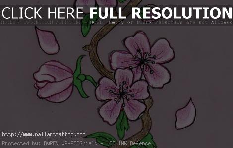 cherry tree tattoo drawings