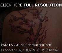 cherry tree tattoo men