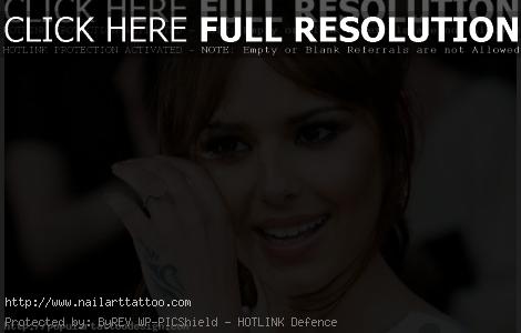 cheryl cole tattoos and meanings