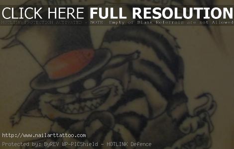 cheshire cat tattoo designs