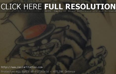 cheshire cat tattoos designs