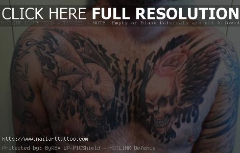 chest piece tattoos for females