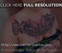 chest plate tattoos for women