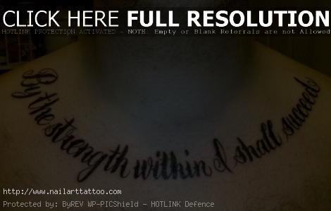 chest quote tattoos