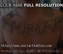 chest script tattoo