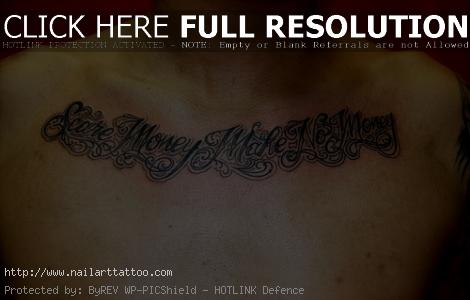 chest script tattoo quotes
