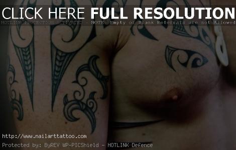 chest shoulder tattoo