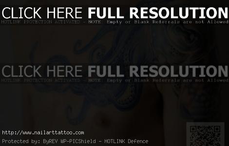 chest shoulder tattoos men