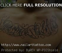 chest tattoo designs writing