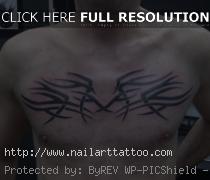 chest tattoo for men tribal