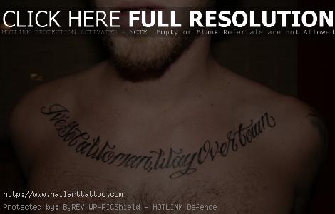 chest tattoo ideas quotes