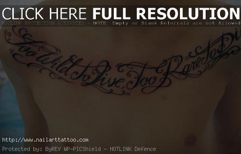 chest tattoo quotes about life