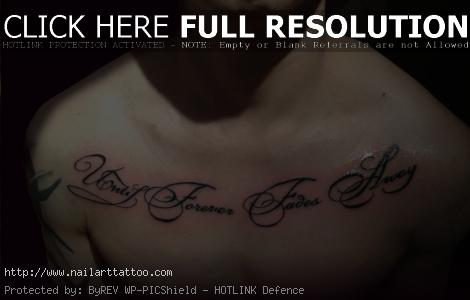 chest tattoo quotes about music